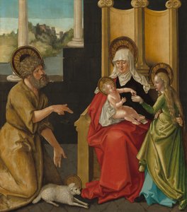 Santa Ana con el Niño Jesús, la Virgen y San Juan Bautista de Hans Baldung Grien