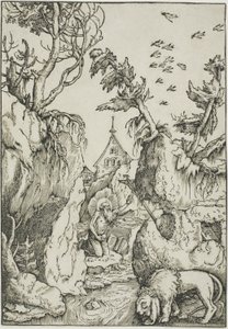San Jerónimo en el Desierto de Hans Baldung Grien