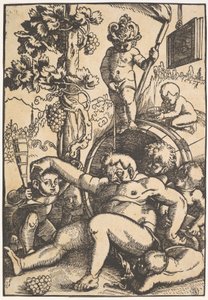 El Bacchus Borracho, c.1520 de Hans Baldung Grien