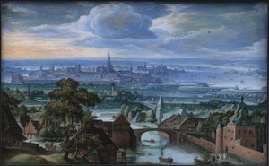 Paisaje con vista de Amberes de Hans Bol