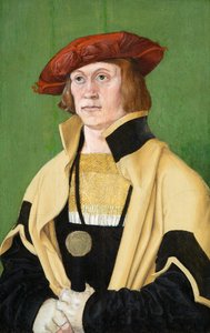 Retrato de un hombre, circa 1520 de Hans Brosamer