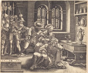 Sansón y Dalila de Hans Brosamer