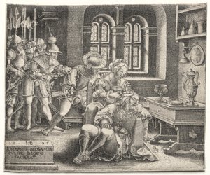 Sansón y Dalila de Hans Brosamer