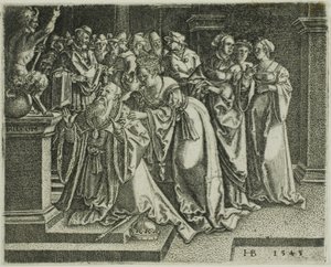 Salomón adorando a los ídolos de Hans Brosamer