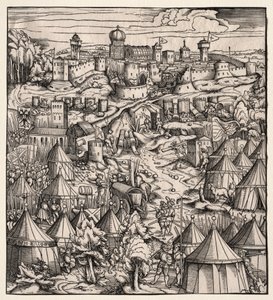 Der Weisskunig El Rey Blanco: El asedio de Padua, 1512-1515 de Hans Burgkmair
