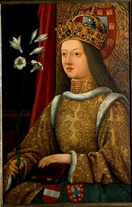 Retrato de Alienor de Portugal, después de un original de 1468 de Hans Burgkmair