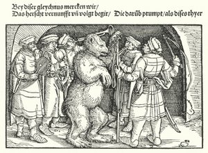 Los entrenadores de osos de Hans Burgkmair
