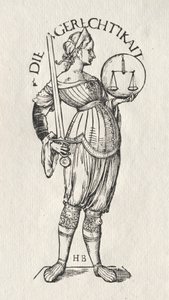 Las siete virtudes: Justicia de Hans Burgkmair