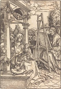 San Lucas pintando el retrato de la Virgen de Hans Burgkmair I