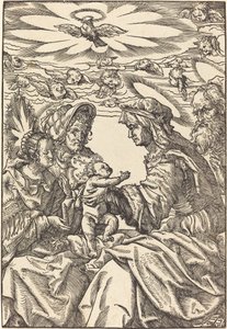 La Sagrada Familia con Santa Ana y San Joaquín de Hans Burgkmair I