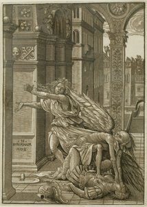 Amantes sorprendidos por la muerte de Hans Burgkmair the Elder