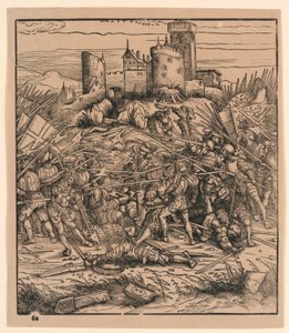 La batalla en Nauders, de "Der Weisskunig" de Hans Burgkmair the Elder
