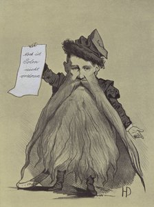 Caricatura del patriota polaco Franciszek Smolka de Hans Canon