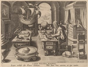 Lapis Polaris, Magnes de Hans Collaert the Younger after Jan van der Straet