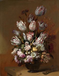 Naturaleza muerta con flores, 1639 de Hans Gillisz. Bollongier
