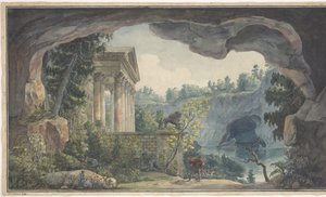 Escenario de la ópera Frigga de Hans Gottlob Hensigen