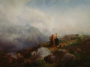 Paisaje de montaña de Hans Gude