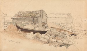 Vista de Eidfjord de Hans Gude