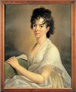 Austria, Retrato de Costanze Weber, esposa de Wolfgang Amadeus Mozart de Hans Hansen