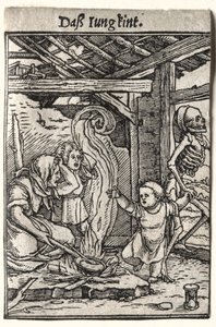 Danza de la muerte: El niño de Hans Holbein