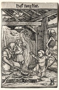 Danza de la muerte: El niño de Hans Holbein