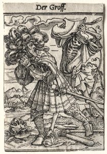 Danza de la muerte: El conde, c. 1526 de Hans Holbein