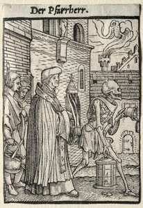 Danza de la muerte: El pastor de Hans Holbein