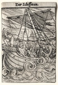 Danza de la muerte: El marinero, c. 1526 de Hans Holbein