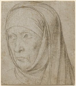 Cabeza de una anciana, c. 1500