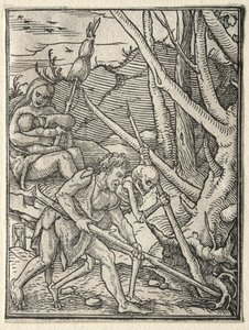 La Danza de la Muerte: Adán Labra la Tierra de Hans Holbein