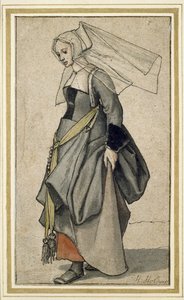 Una Joven Inglesa, siglo XVI de Hans Holbein der Jüngere