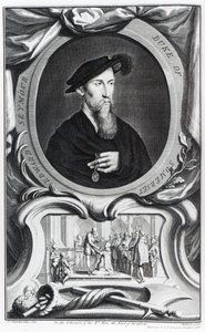 Edward Seymour, 1er Duque de Somerset, grabado por Jacobus Houbraken, 1738 de Hans Holbein der Jüngere