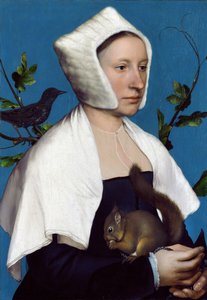 Dama con una ardilla y un estornino, c.1526-28