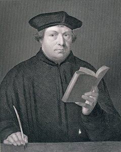 Martín Lutero (1483-1546), grabado por W. Holl, de 