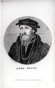 Retrato de Sir Anthony Denny (1501-49) en 1541, grabado por W. Richardson de Hans Holbein der Jüngere