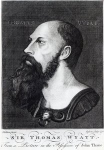 Retrato de Sir Thomas Wyatt el Joven (c.1521-54) grabado por Ogborn, 1775 de Hans Holbein der Jüngere