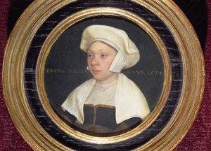 La esposa de un dignatario en la corte del Rey Enrique VIII, 1534 de Hans Holbein der Jüngere