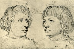 Ambrosius y Hans, los hijos del artista, 1511 de Hans Holbein the Elder