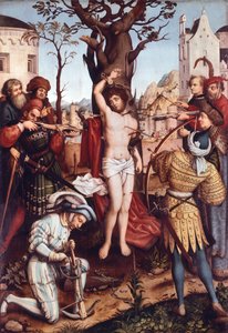 Martirio de San Sebastián, por Hans Holbein el Viejo (ca 1465-1524) de Hans Holbein the Elder