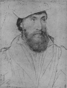 Un caballero: Desconocido, c. 1532-1543, 1945 de Hans Holbein der Jüngere