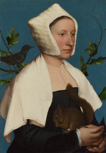 Una Dama con una Ardilla y un Estornino Anne Lovell, c. 1527