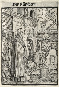 Danza de la muerte: El pastor de Hans Holbein the Younger