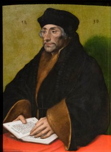 Erasmo de Rotterdam, c.1530 (óleo sobre madera) de Hans Holbein the Younger