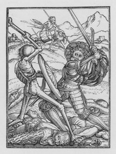La danza de la muerte de Holbein: El soldado de Hans Holbein der Jüngere