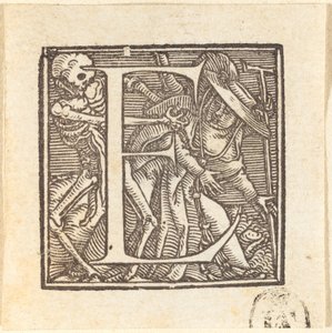 Letra E de Hans Holbein der Jüngere