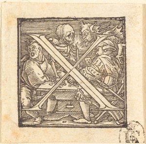 Letra X de Hans Holbein der Jüngere