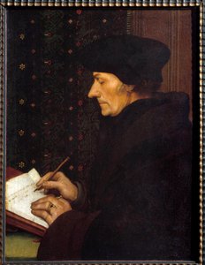 Retrato de Erasmo de Rotterdam (Desiderius Erasmus Roterdamus) de Hans Holbein der Jüngere