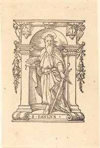 San Pablo con libro y espada de Hans Holbein der Jüngere