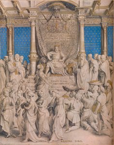 Salomón y la reina de Saba de Hans Holbein der Jüngere