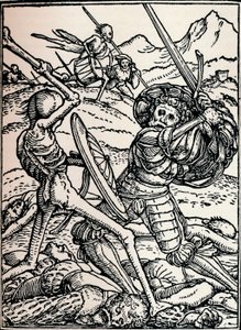El caballero y la muerte, 1538, 1917 de Hans Holbein der Jüngere